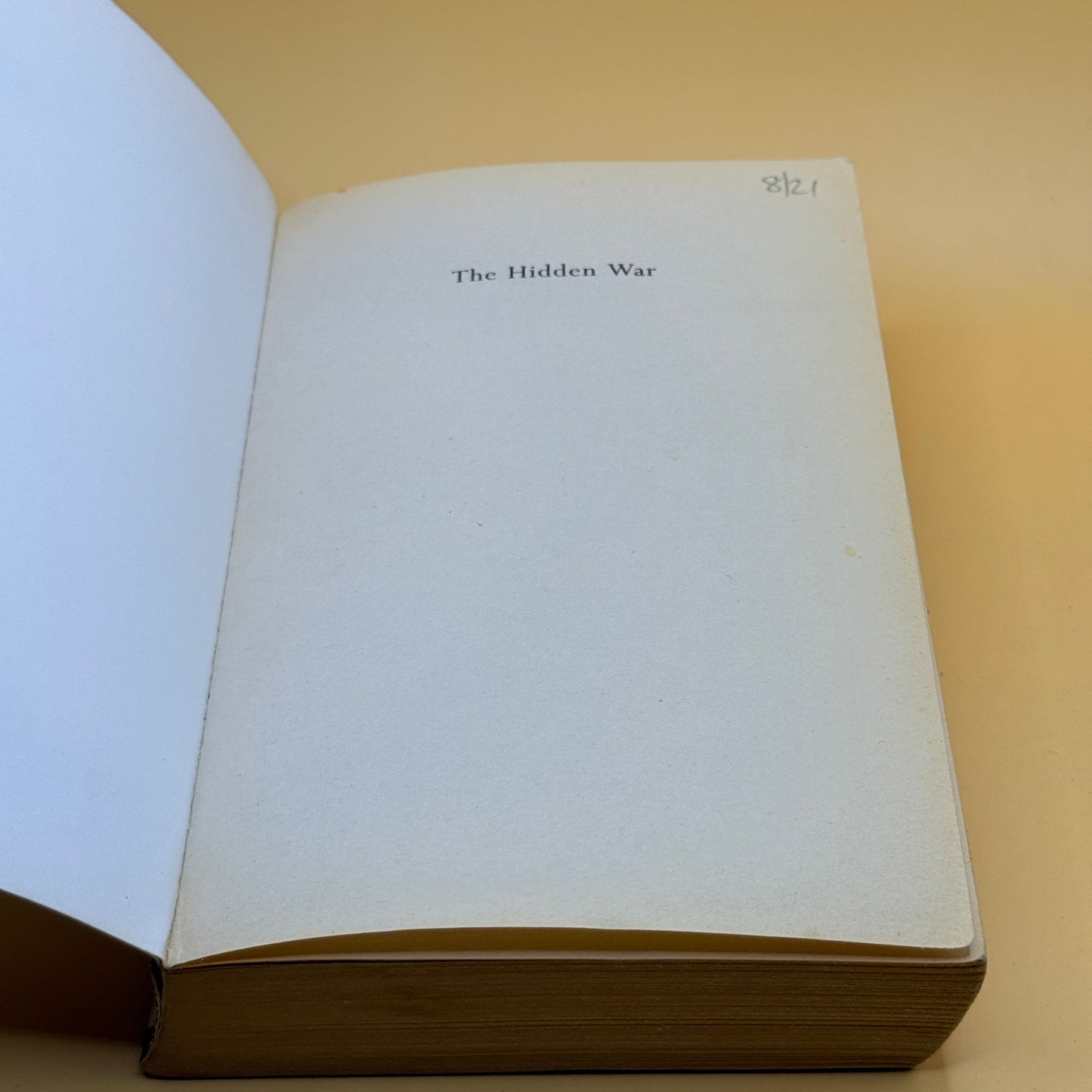 The Hidden War by David Fiddimore