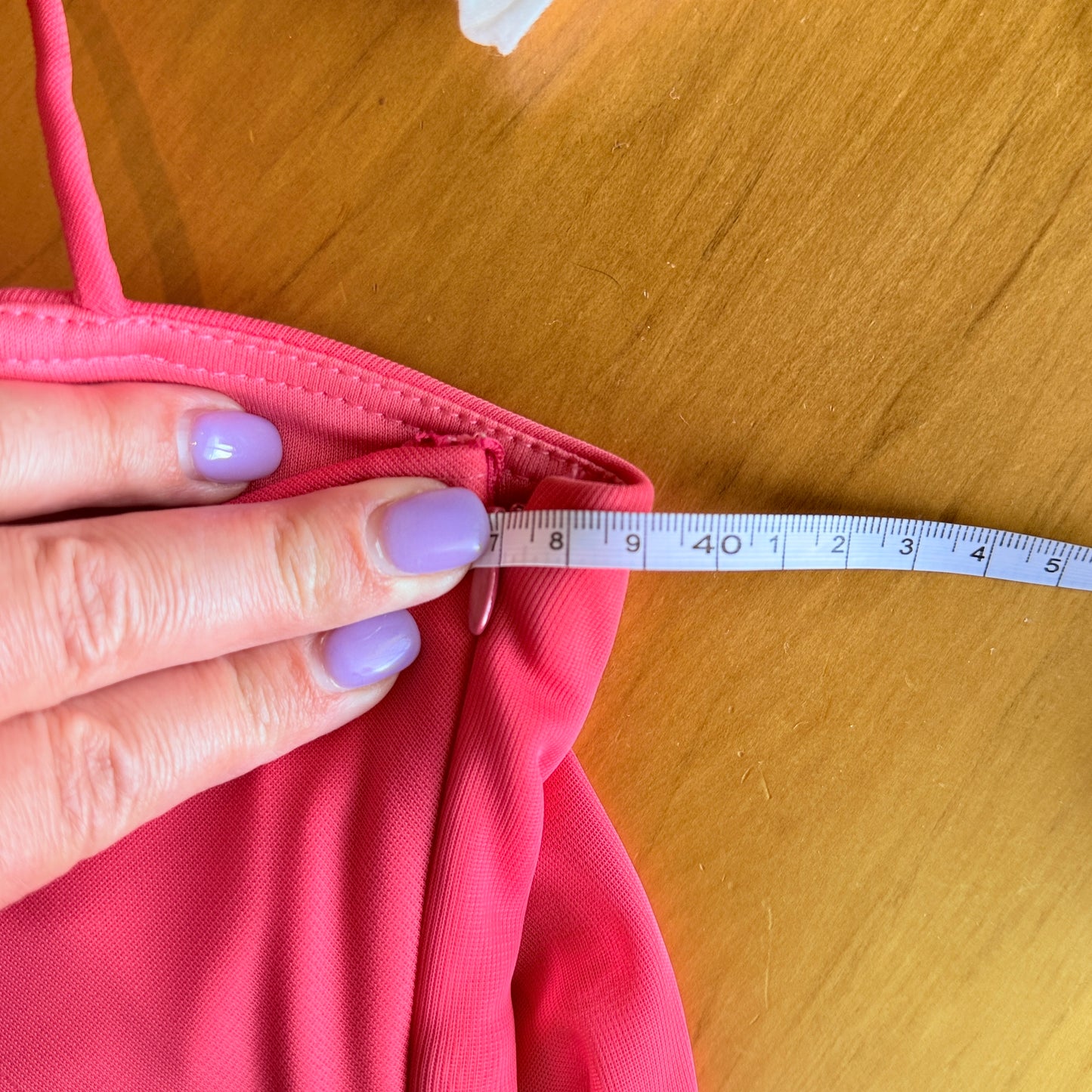 Betsy & Adam by Linda Bernell Halter Evening Gown – 39cm U/Arm