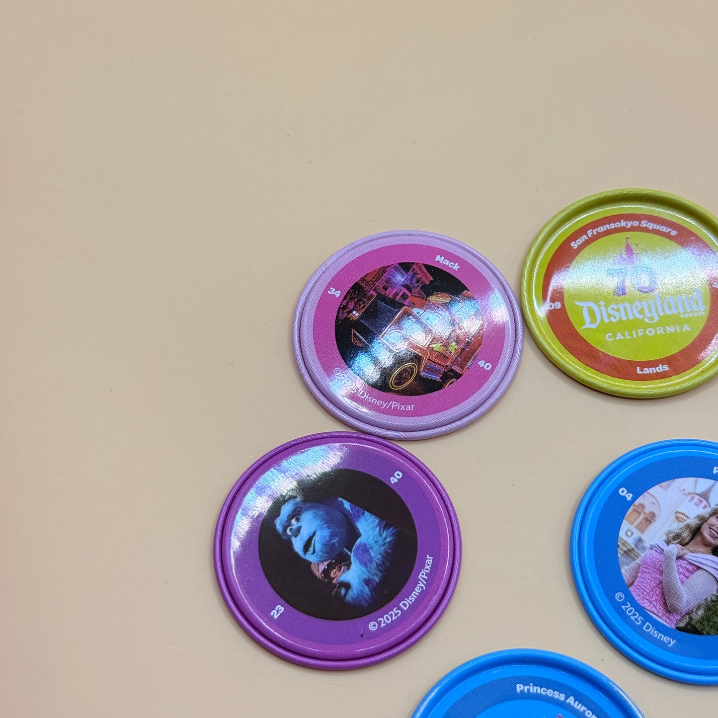 Disneyland 70th Anniversary Collectible Token Set