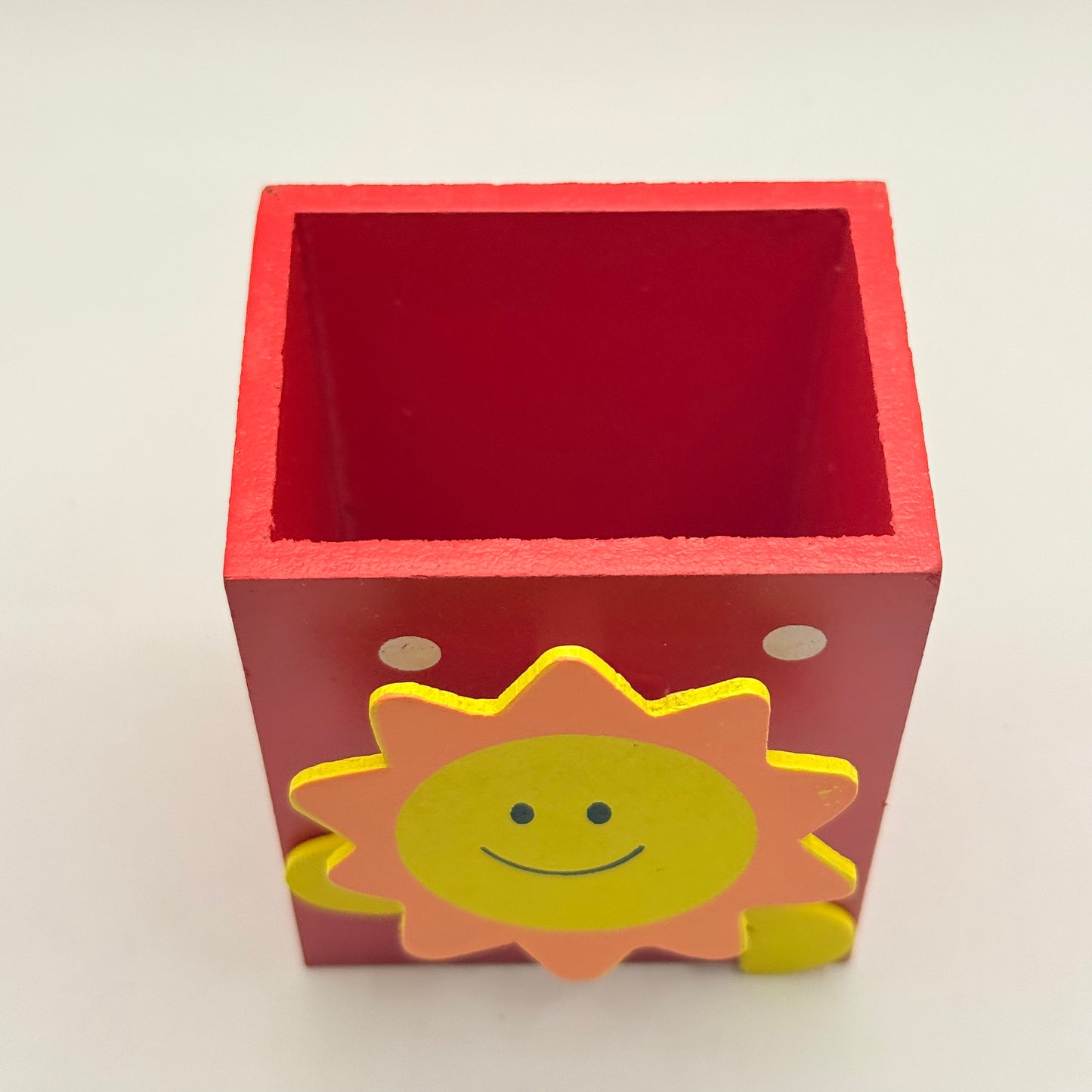 Wooden Animal Pen Holder with Note Clip