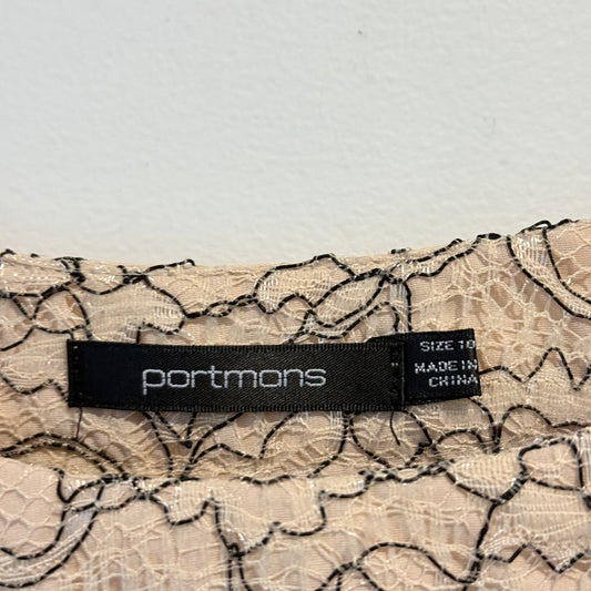 Portmons Size 10 Nude Lace Dress