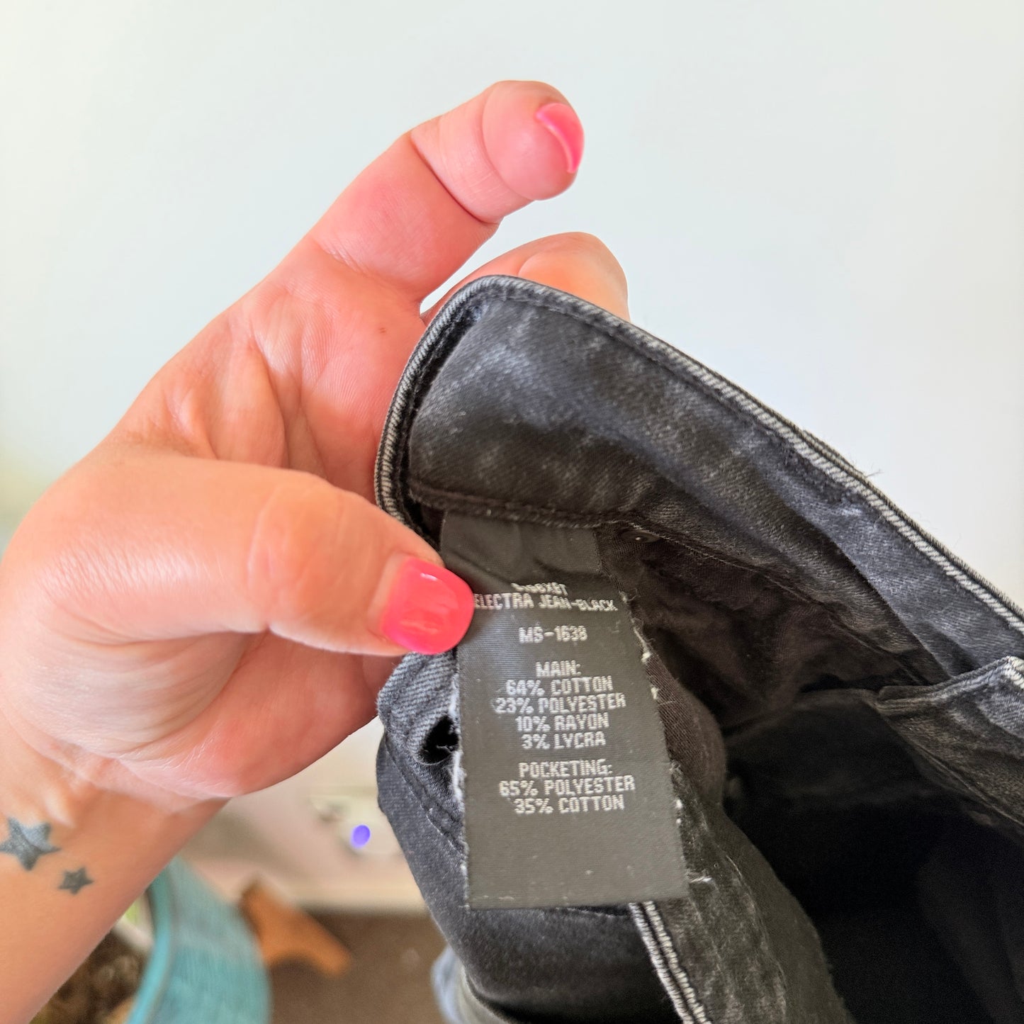 VERGE DENIM Black Wash Skinny Electra Jeans - Size 12