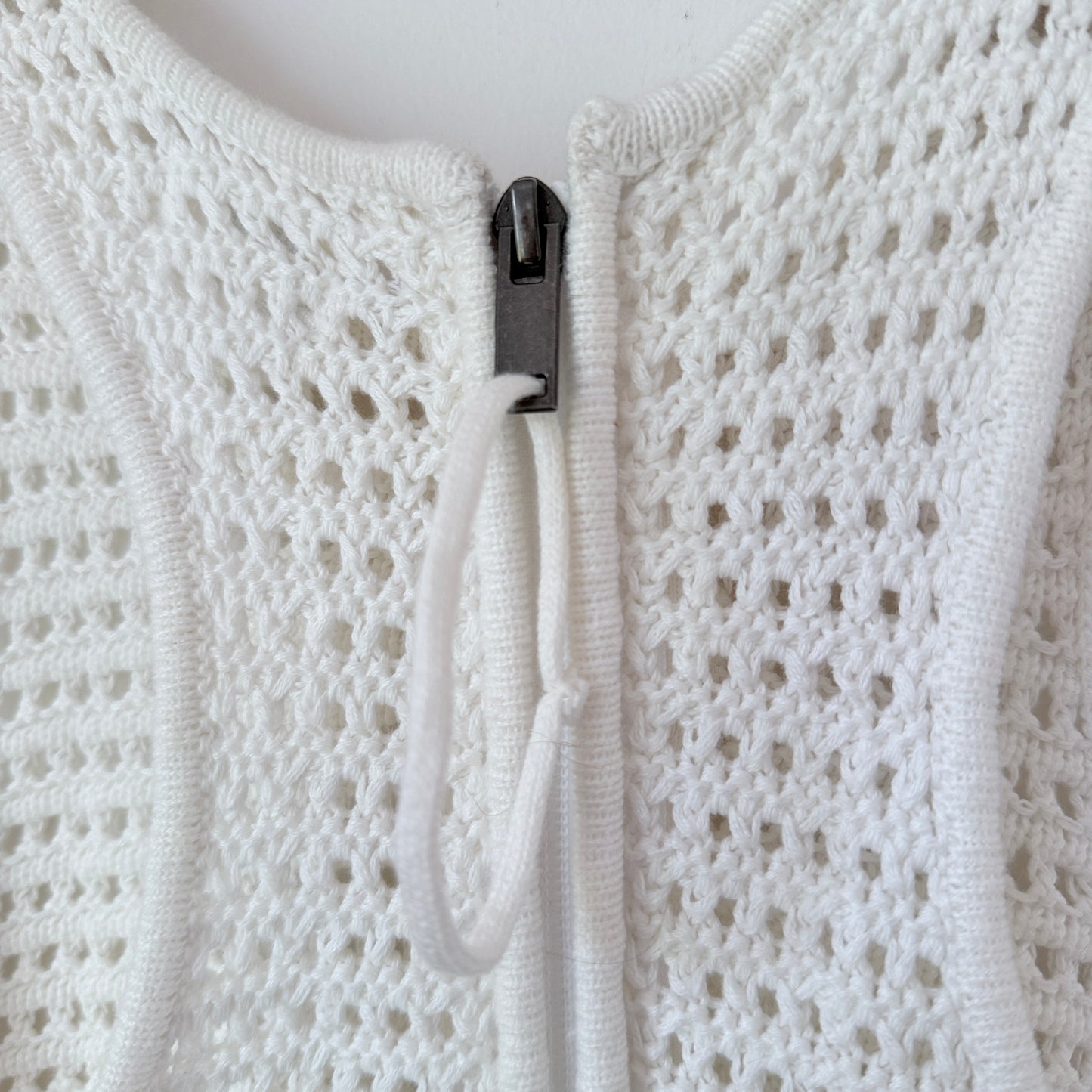 Cotton On S White Crochet Mini Tank Top