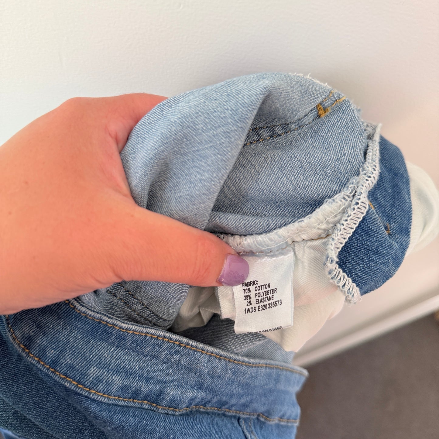 Mirrou Denim Strapless Midi Skirt – Size 14