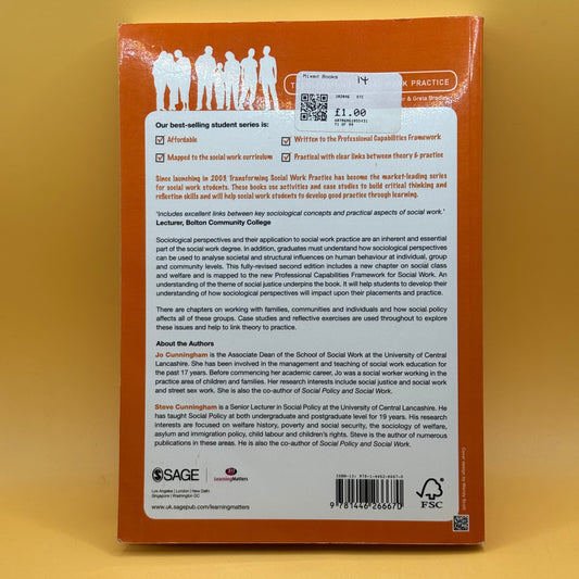 Sociology & Social Work (2nd Edition) by Jo Cunningham & Steve Cunningham
