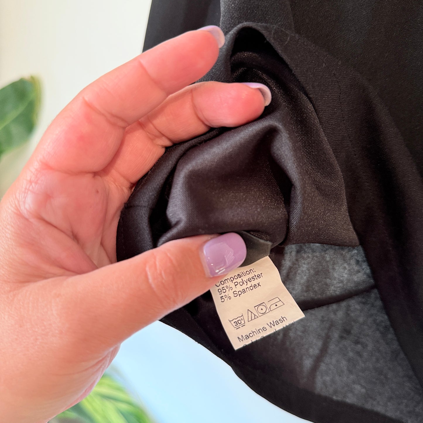 Brand Unknown Size M Black Lace Combination Blouse