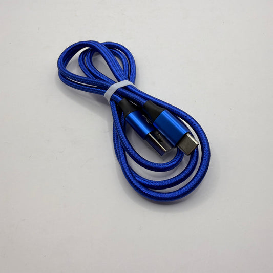 USB-A to USB-C Braided 1m Charging Cable