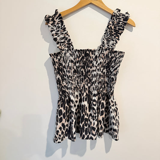 Urbanic Size XL Leopard-Print Smock Top