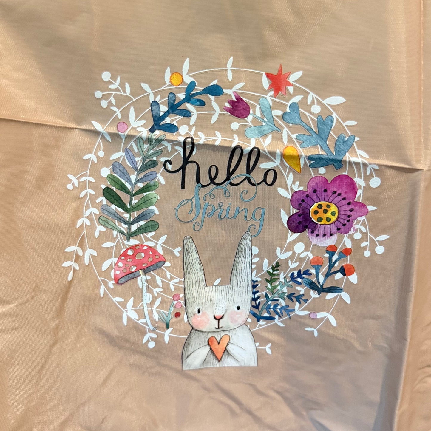 Hello Spring Embroidered Kitchen Apron