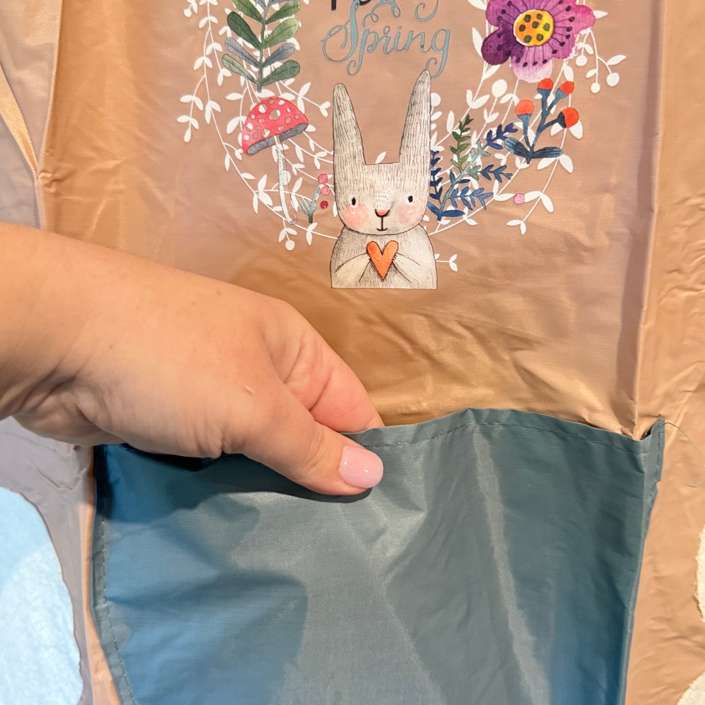 Hello Spring Embroidered Kitchen Apron