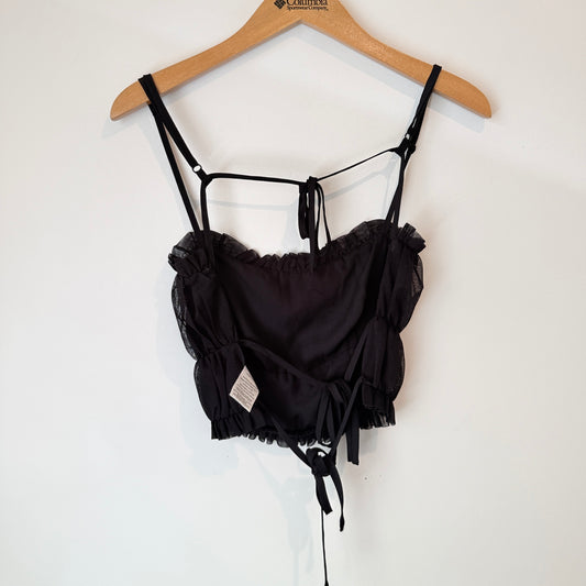 Glassons Size L Lace Tie-Front Cami Top