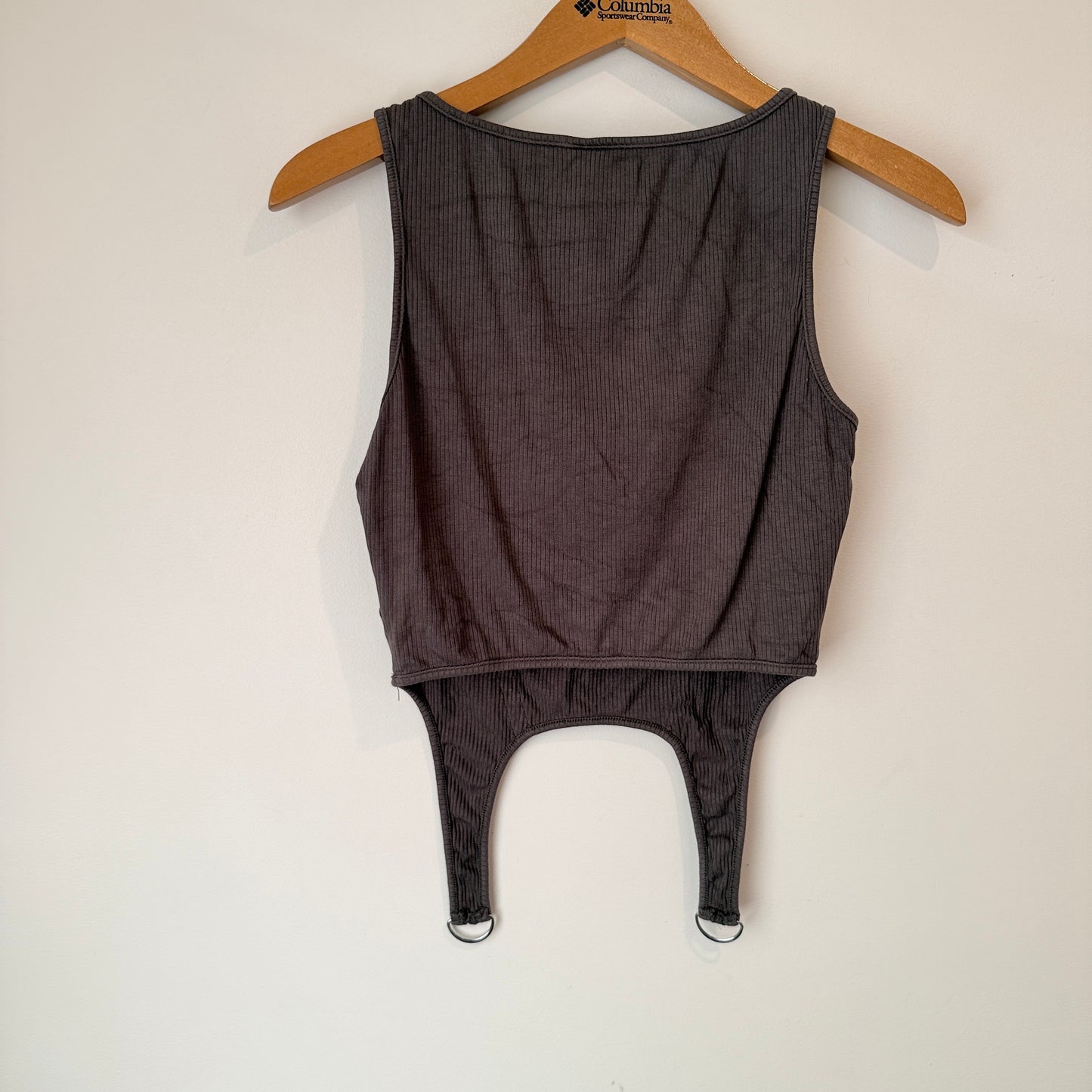 Shein Size L Ribbed Knit Corset-Style Tank Top