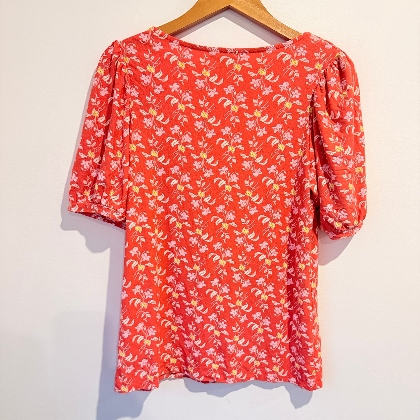 NEXT Floral Print Button-Front Blouse - Size 10