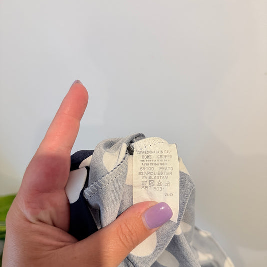 Brand Unknown Polka Dot One-Shoulder Dress – 33cm Under Bust