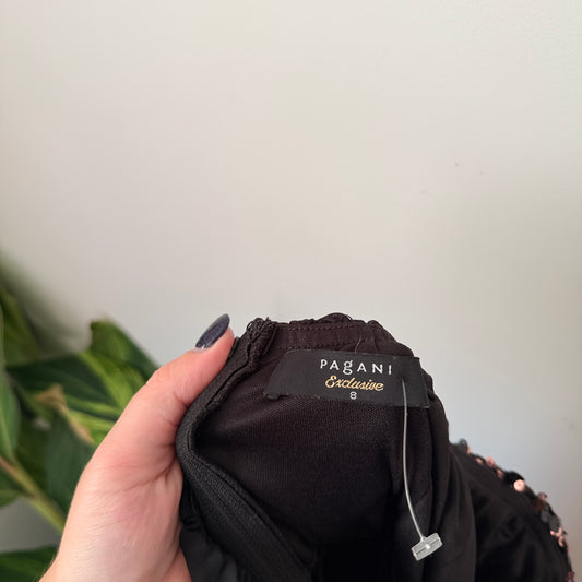 Pagani Exclusive Size 8 Beaded Formal Dress