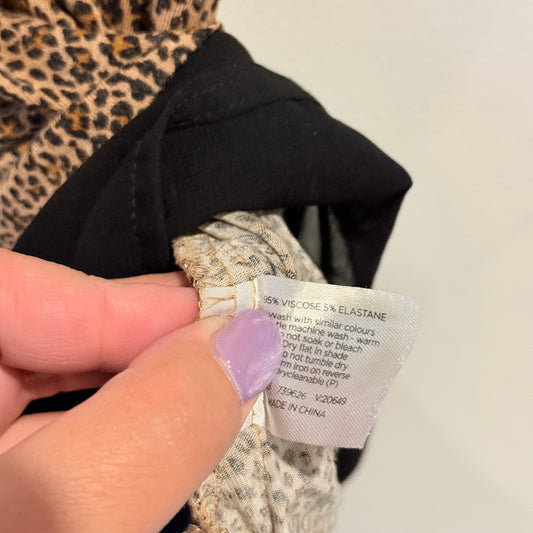 Spirit Size XS Sleeveless Leopard Print Tunic