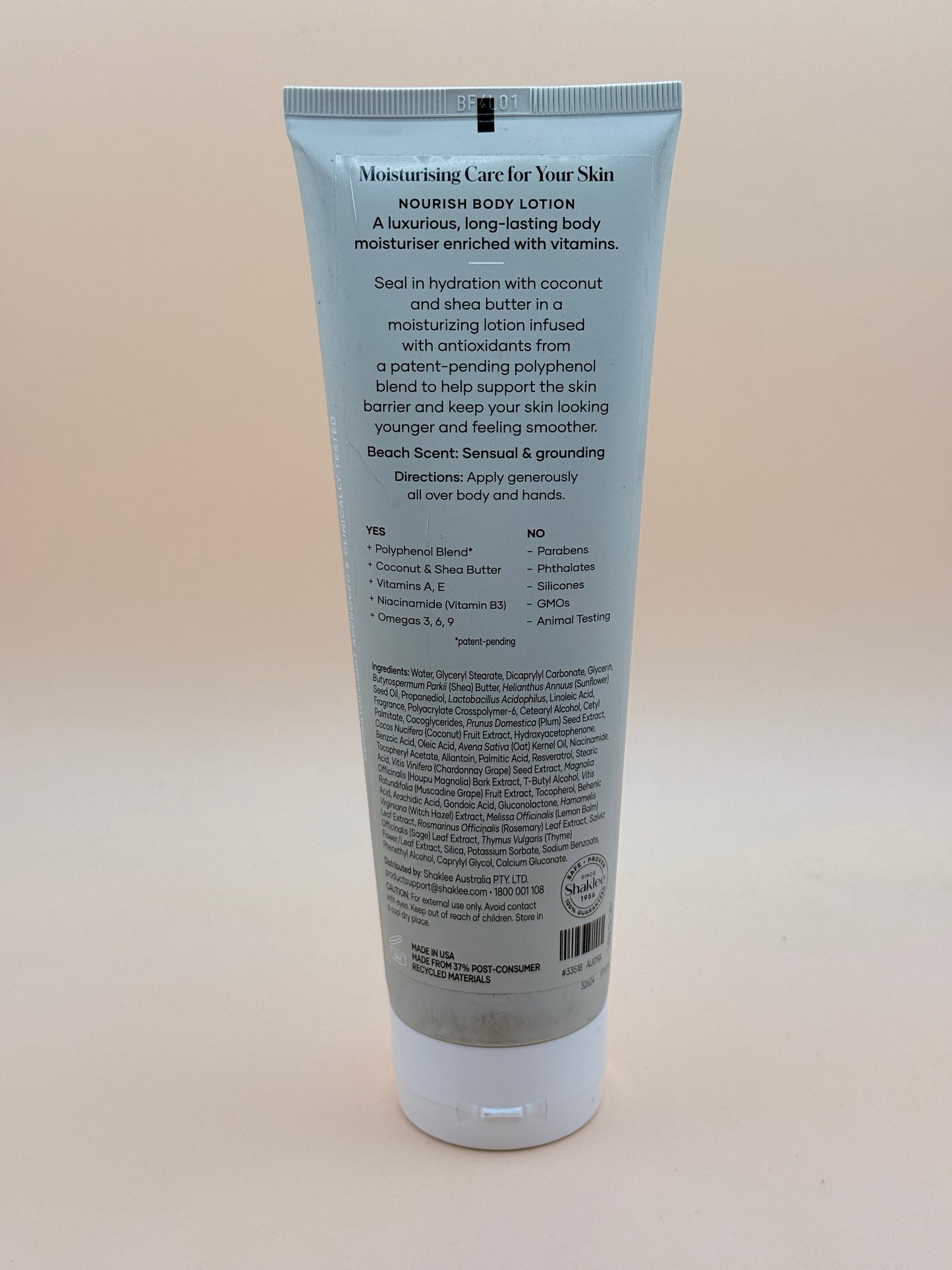 Shaklee Nourish Body Lotion 237ml