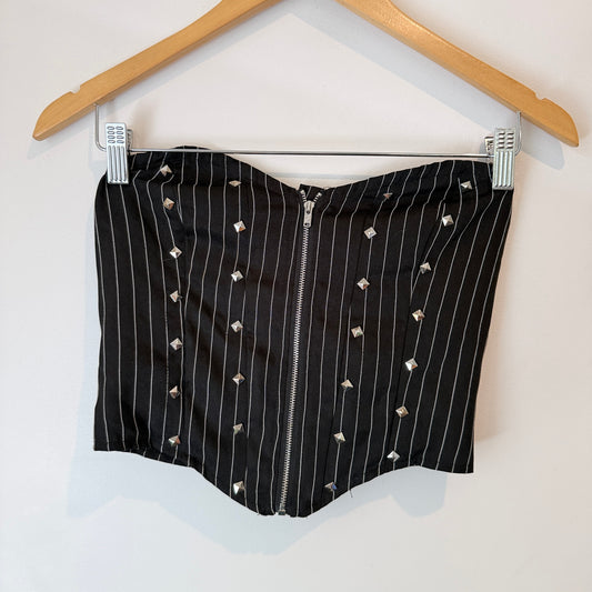 Shein Size S Pinstripe Corset Top