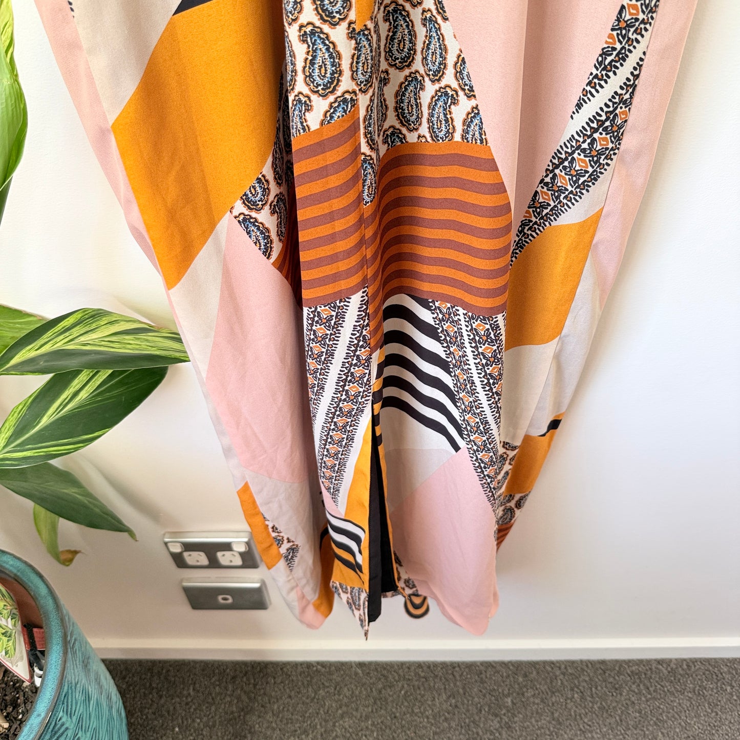 Next Tall Size 16 Sleeveless Abstract Print Dress