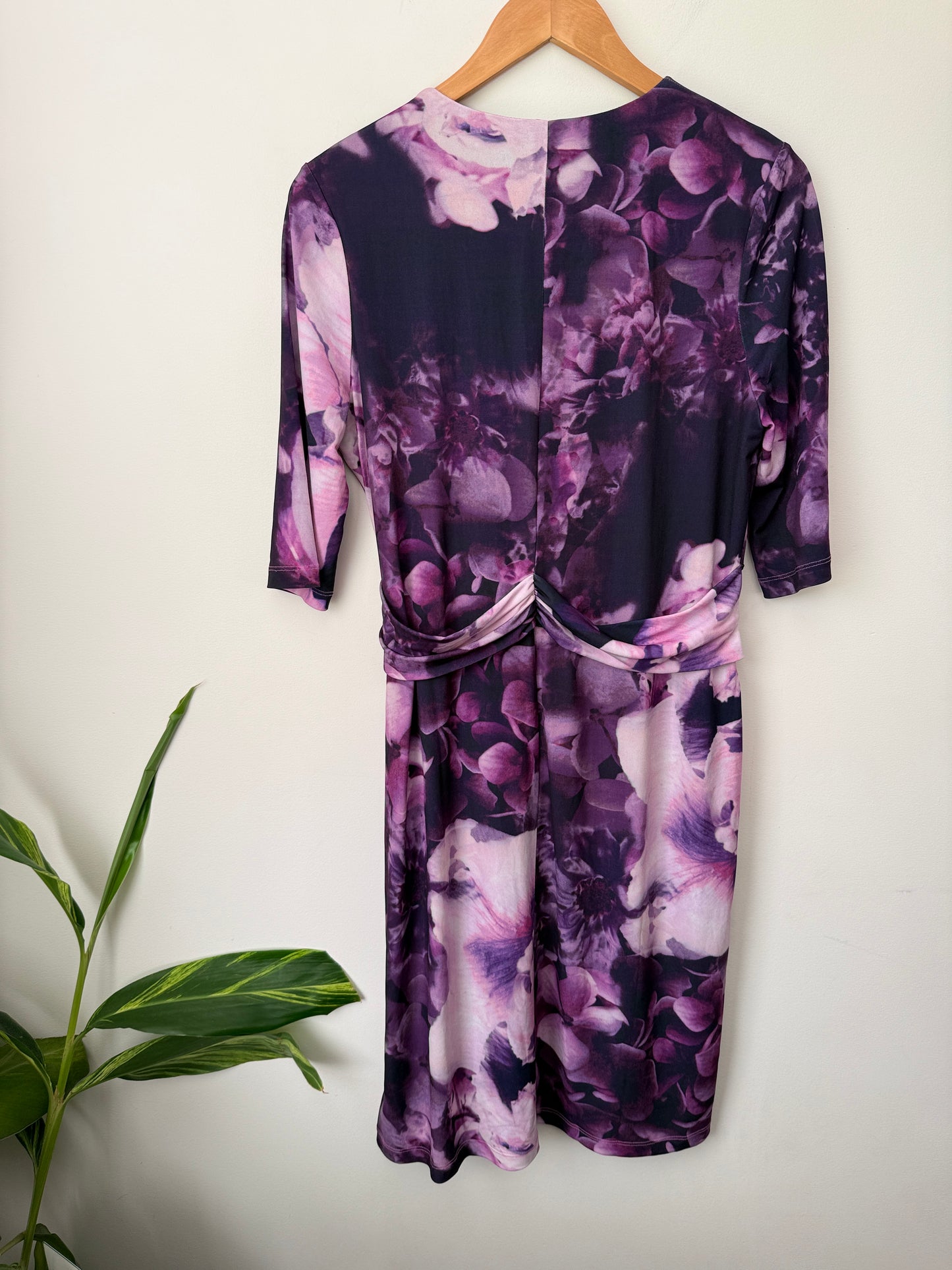 Together Size 44 V-Neck Faux Wrap Dress