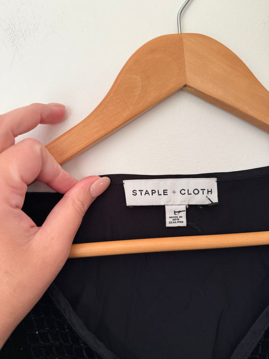 Staple + Cloth Size L Textured Knit Tunic