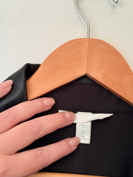 Glassons Size 14 Faux Leather Shacket