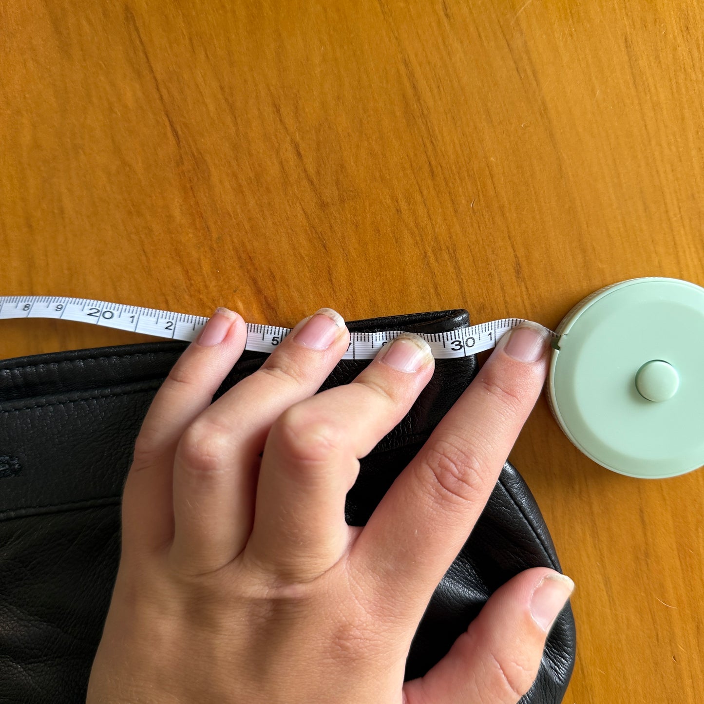 Brand Unknown Black Faux Leather Pencil Skirt – Waist 60cm