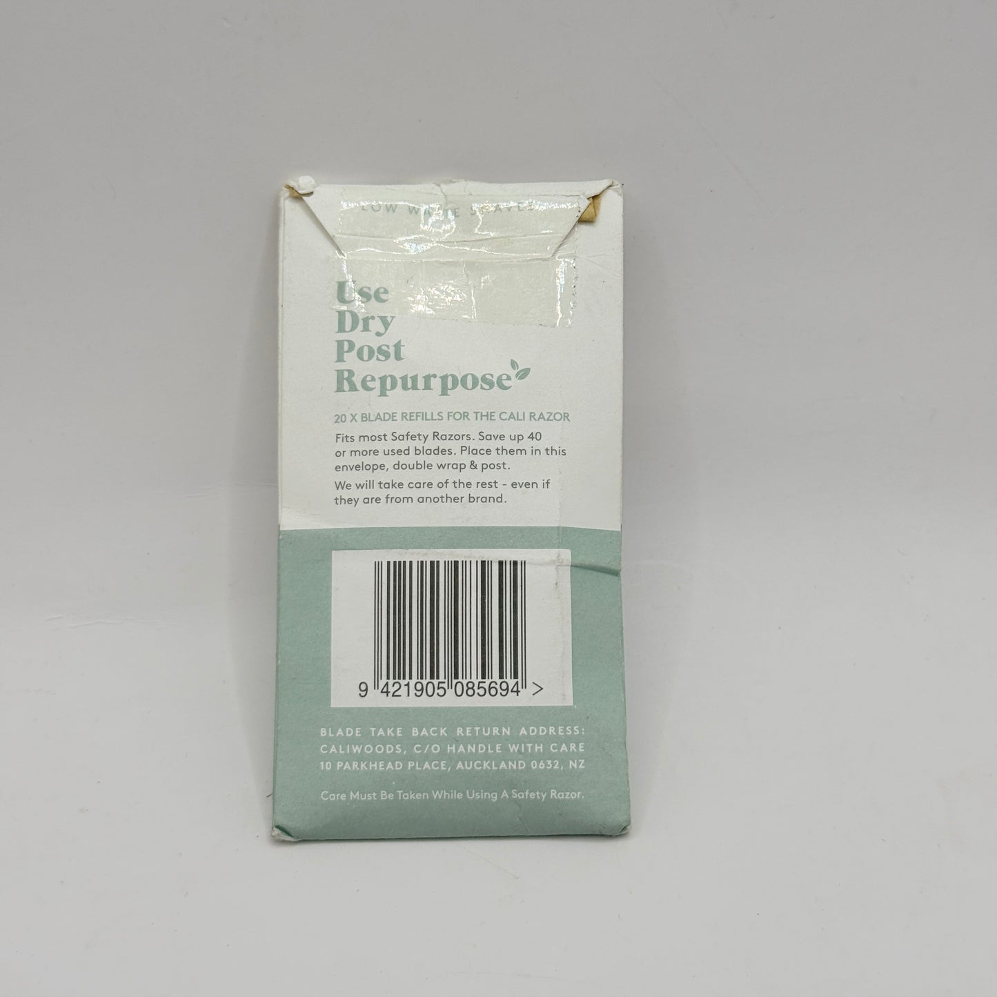 Cali Low Waste Shaves Stainless Steel Razor Blades 20 Pack