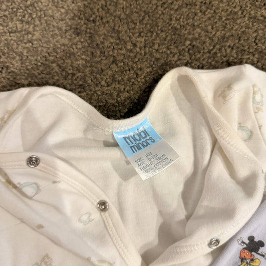 Newborn Baby Girl Essentials: 3-Piece Bodysuit & Onesie Set - NB-3m