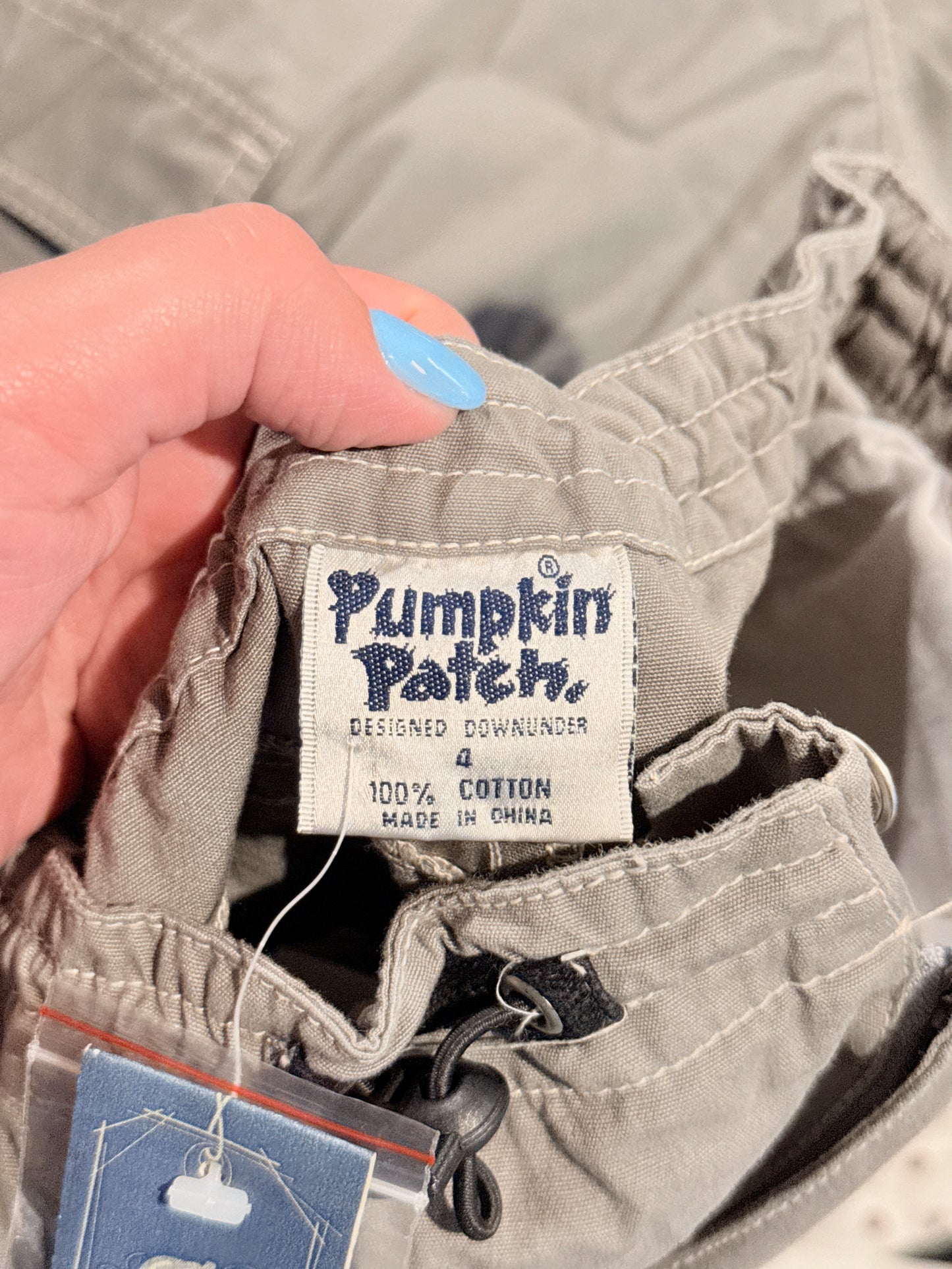 Pumpkin Patch Canvas Cargo Shorts Granite