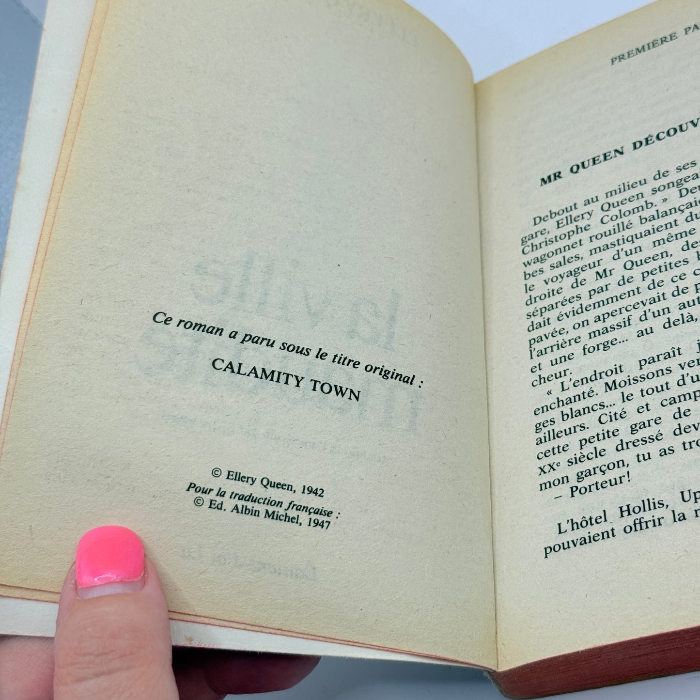 La Ville Maudite by Ellery Queen (French) 1947