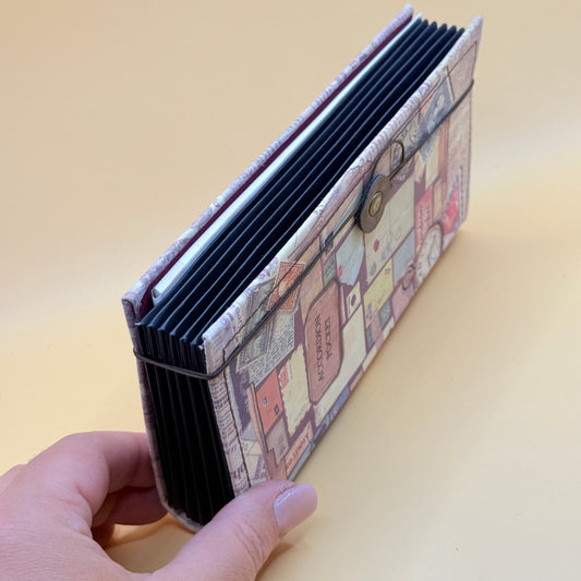 Accordion Pocket Travel Folder – Vintage Postal Design