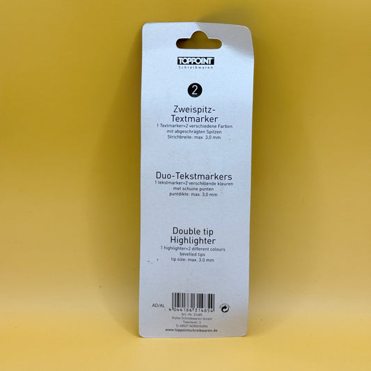 TopPoint Dual-Tip Highlighters 2 Pack