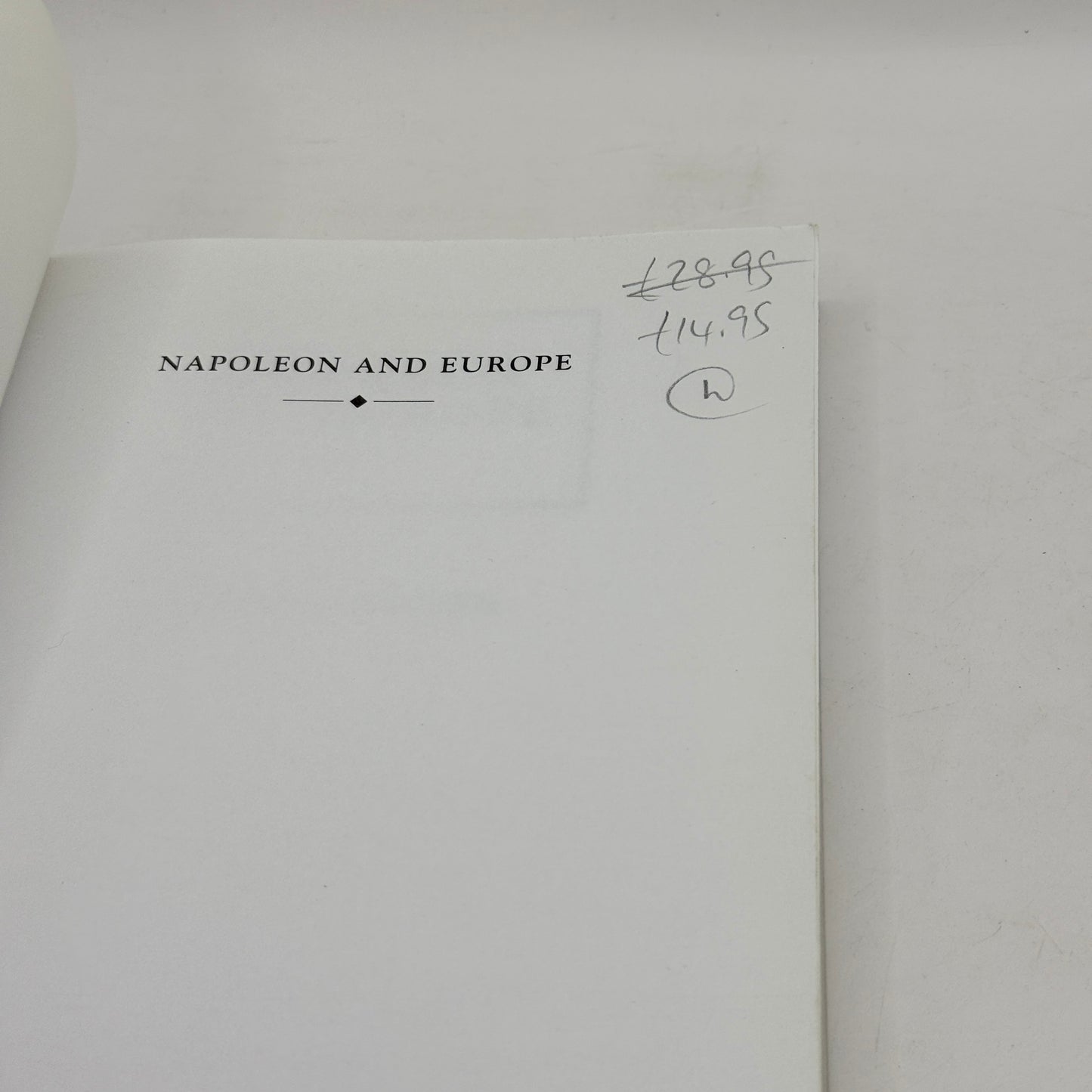 Napoleon and Europe edited by Philip G. Dwyer