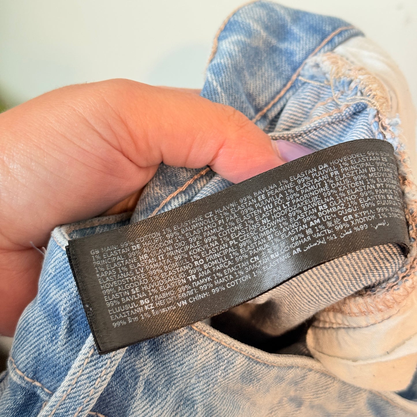 Forever New Size 4 Light-Wash Straight-Leg Denim Jeans