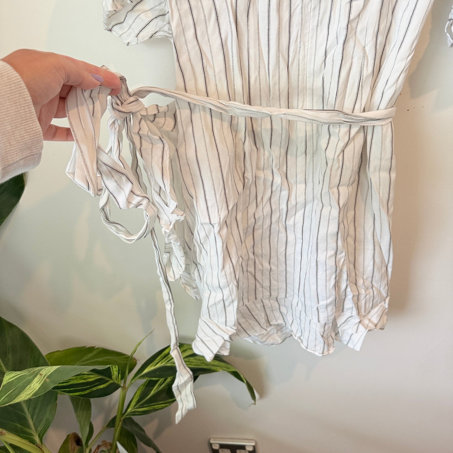 Seed Size 8 White Wrap Dress