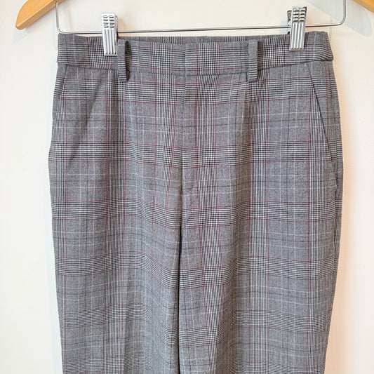 Uniqlo Size XS Plaid Tapered Leg Trousers