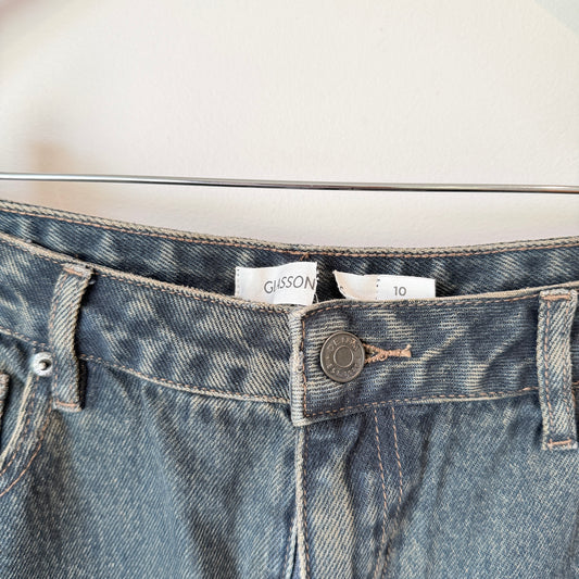 Glassons Blue Denim Midi Skirt Size 10