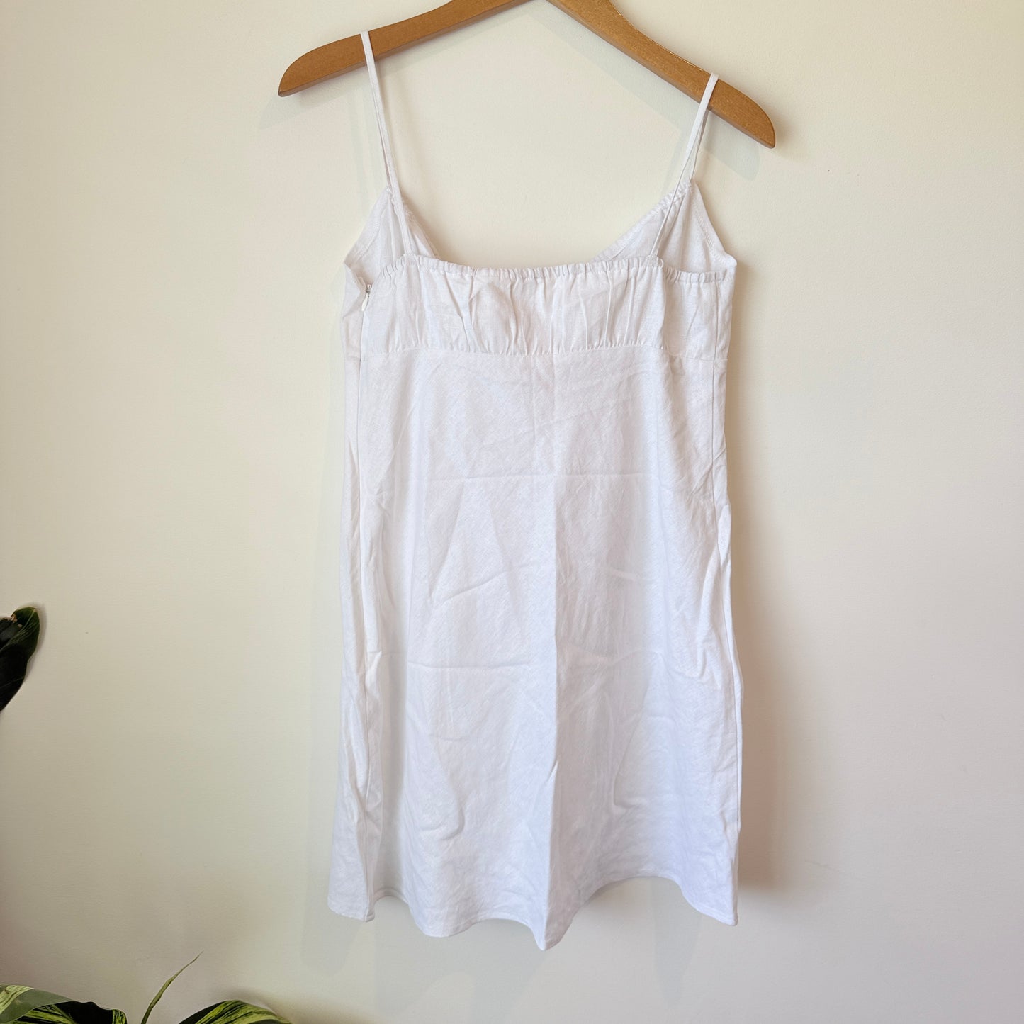 Glassons White Tie-Front Slip Dress – Size 10