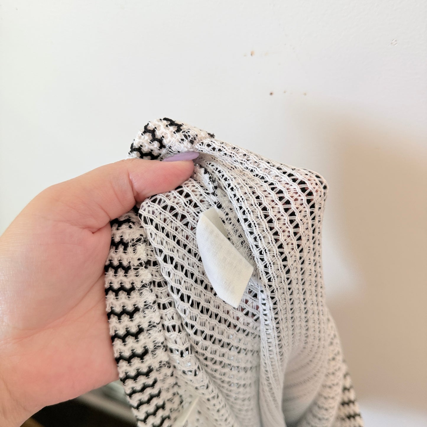 Glassons Black & White Knit Mini Skirt – Size M