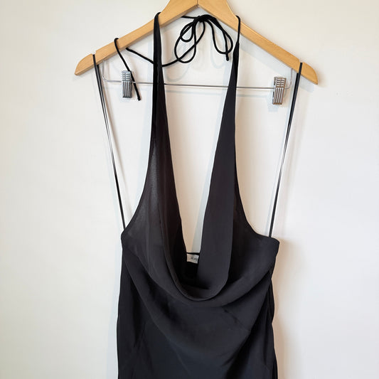 Glassons Black Backless Halter Dress Size 10