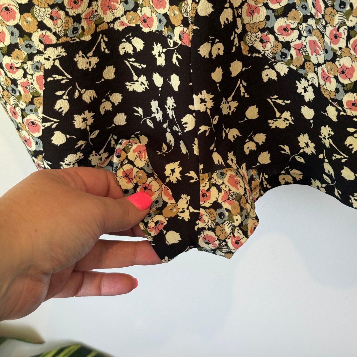 Topshop Size 6 Patchwork Floral Romper Jumpsuit – Cut-Out Back