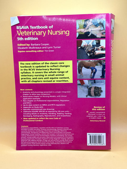 BSAVA Textbook of Veterinary Nursing 5th Edition