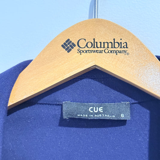 Cue Size 6 Navy Blue Blazer