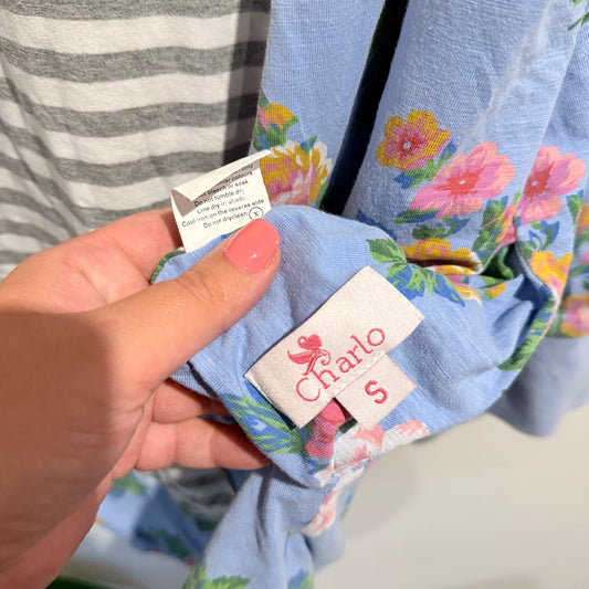 Charlo Size S Women’s Zip-Front Floral Jacket