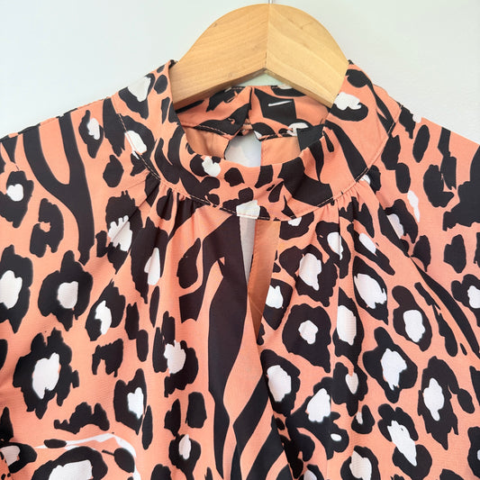 Amaya Size 10 Leopard Print Dress *AS NEW*