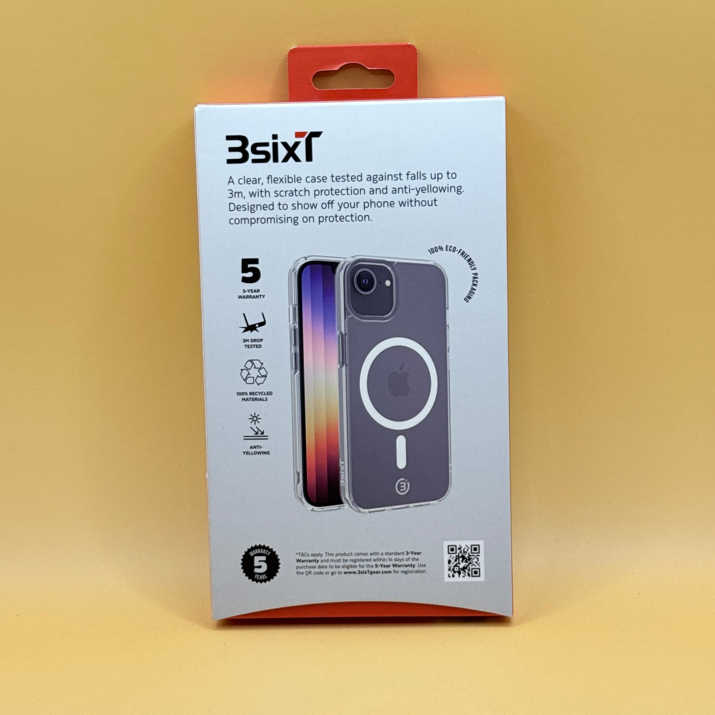 3sixT PureFlex+ Clear Protective Case for iPhone 16e / 15 / 14 / 13