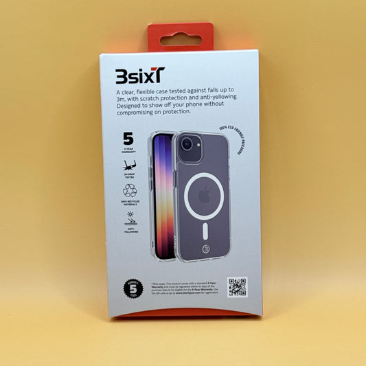 3sixT PureFlex+ Clear Protective Case for iPhone 16e / 15 / 14 / 13