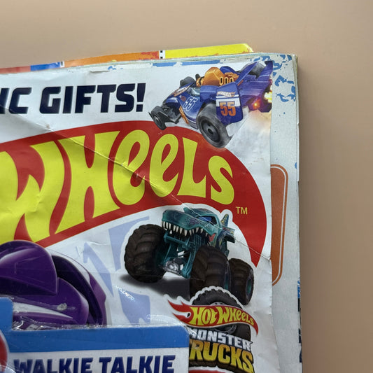 Hot Wheels Walkie Talkie Set with Magazine Bundle