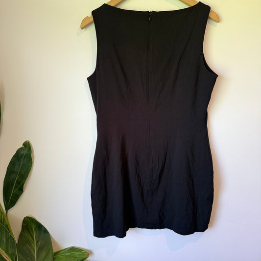 Sport Eight Black Sleeveless Shift Dress – Classic Style, Size 16